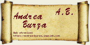 Andrea Burza vizit kartica